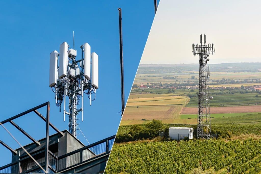 Telecommunication tower mast TV antennas wireless technology